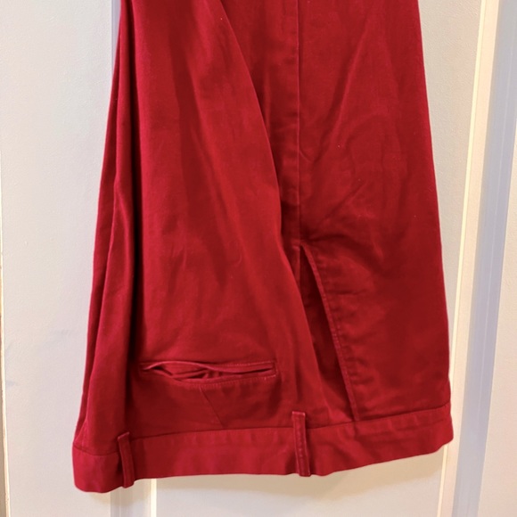 Red Straight-fit flex khaki pant - Picture 3 of 3